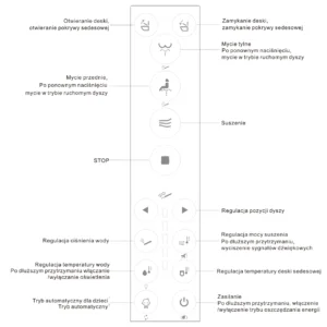 Toaleta Myjąca SUPERIOR wersja podwieszana, elektroniczny bidet i podgrzewana toaleta Major&Maker-pilot