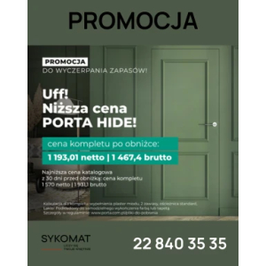 SYKOMAT - promocja drzwi PORTA HIDE